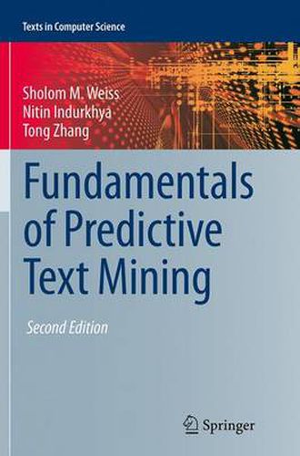 Cover image for Fundamentals of Predictive Text Mining