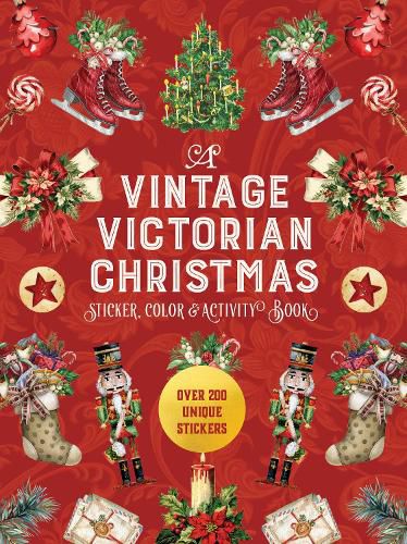 Cover image for A Vintage Victorian Christmas Sticker, Color & Activity Book