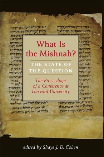 Cover image for What Is the Mishnah?: The State of the Question