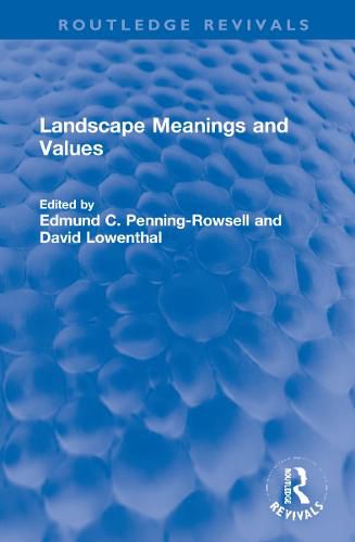 Cover image for Landscape Meanings and Values