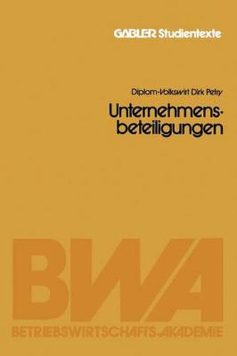 Cover image for Unternehmensbeteiligungen