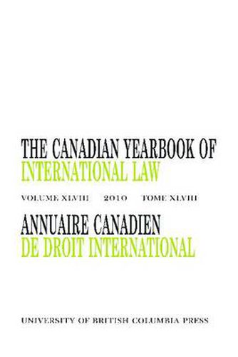 Cover image for The Canadian Yearbook of International Law, Vol. 48, 2010