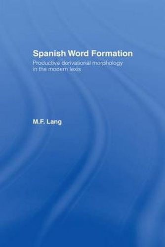 Cover image for Spanish Word Formation