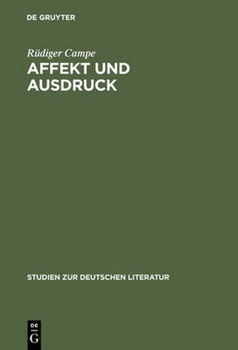 Cover image for Affekt und Ausdruck