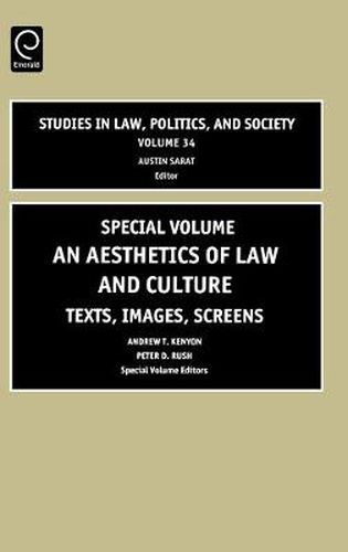 Cover image for Aesthetics of Law and Culture: Texts, Images, Screens