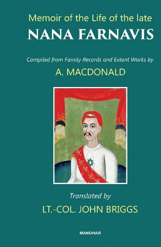 Cover image for Memoir of the Life of the Late Nana Farnavis