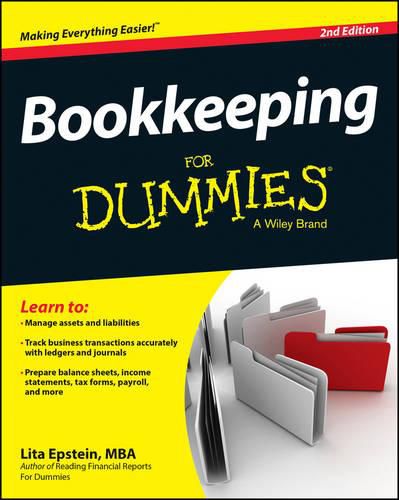 Cover image for Bookkeeping For Dummies, 2e