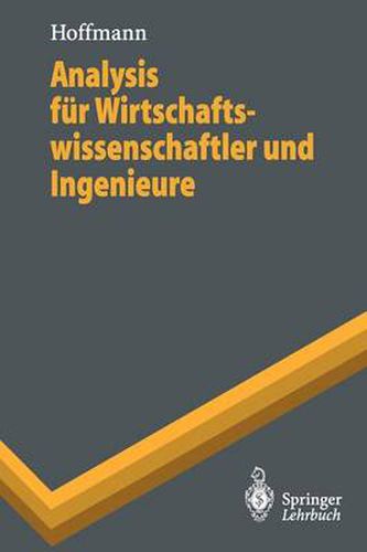 Cover image for Analysis fur Wirtschaftswissenschaftler und Ingenieure