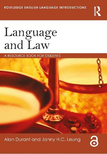 Cover image for Language and Law: A resource book for students