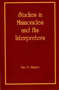 Cover image for Studies in Maimonides and His Interpreters