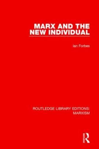 Cover image for Marx and the New Individual