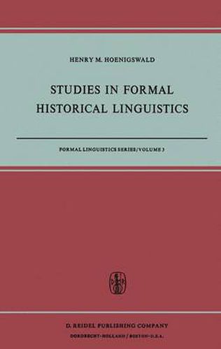 Cover image for Studies in Formal Historical Linguistics