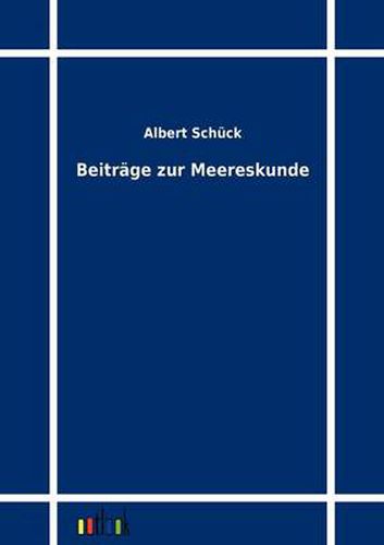 Cover image for Beitrage zur Meereskunde