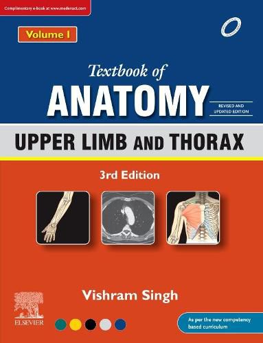 Cover image for Textbook of Anatomy: Upper Limb and Thorax, Vol 1, 3rd Updated Edition
