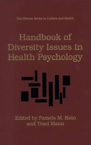 Cover image for Handbook of Diversity Issues in Health Psychology