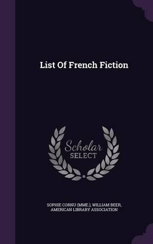 Cover image for List of French Fiction