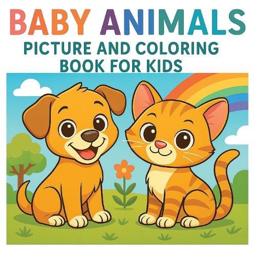 Cover image for Baby Animals Picture and Coloring Book for Kids