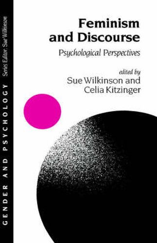 Cover image for Feminism and Discourse: Psychological Perspectives
