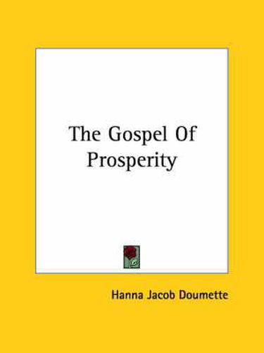 Cover image for The Gospel of Prosperity