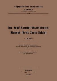 Cover image for Das Adolf Schmidt-Observatorium Niemegk (Kreis Zauch-Belzig)