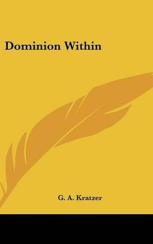 Cover image for Dominion Within