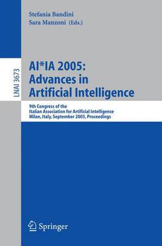 Cover image for AI*IA 2005: Advances in Artificial Intelligence: 9th Congress of the Italian Association for Artificial Intelligence Milan, Italy, September 21-23, 2005, Proceedings