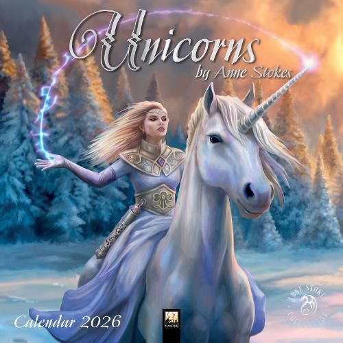 Cover image for Unicorns by Anne Stokes Wall Calendar 2026 (Art Calendar)