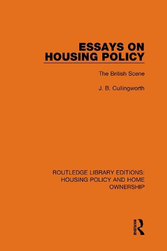 Cover image for Essays on Housing Policy: The British Scene