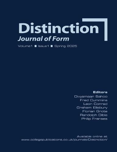 Cover image for Distinction. Journal of Form. V1(1) Spring 2025