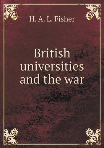 British universities and the war