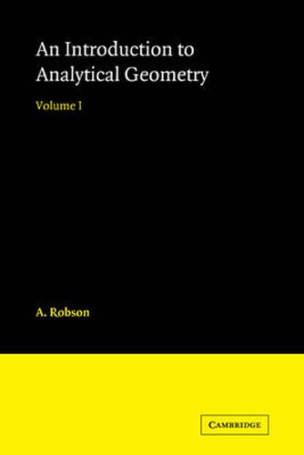 Cover image for Introduction to Analytical Geometry