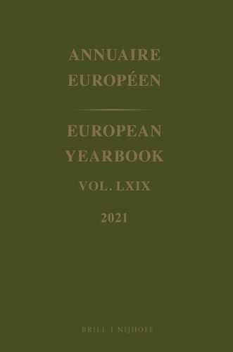 European Yearbook / Annuaire Europeen, Volume 69 (2021)