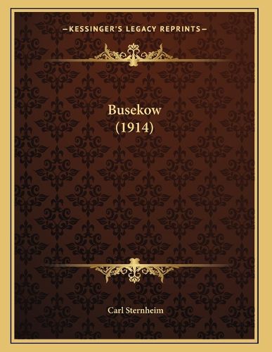 Cover image for Busekow (1914)
