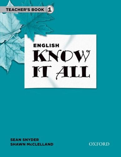 Cover image for English Know it All: Teacher's Book 1