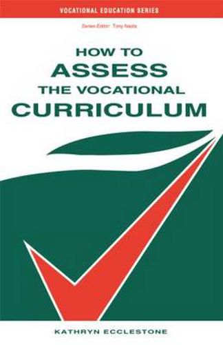 How to Assess the Vocational Curriculum