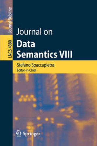 Cover image for Journal on Data Semantics VIII