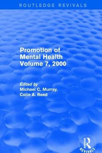 Cover image for Promotion of Mental Health: Volume 7, 2000