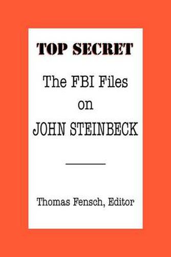 Cover image for The FBI Files on John Steinbeck