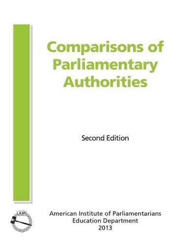 Cover image for Comparisons of Parliamentary Authorities