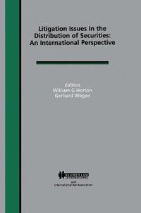 Cover image for Litigation Issues in Distribution of Securities: An International Perspective: An International Perspective