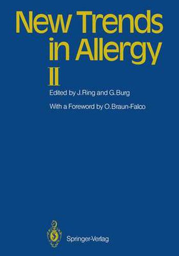 New Trends in Allergy II