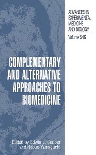 Cover image for Complementary and Alternative Approaches to Biomedicine