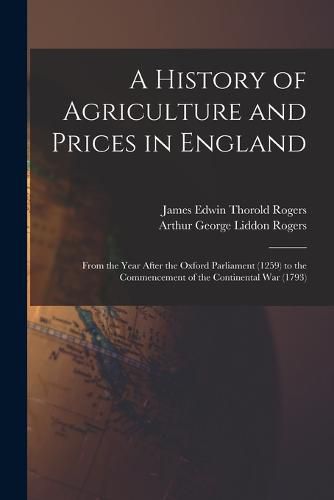 Cover image for A History of Agriculture and Prices in England