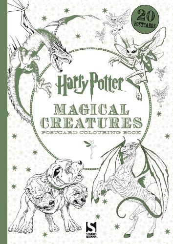 Cover image for Harry Potter Magical Creatures Postcard Colouring Book: 20 postcards to colour