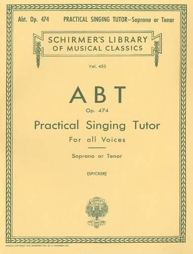 Cover image for Practical Singing Tutor, Op. 474