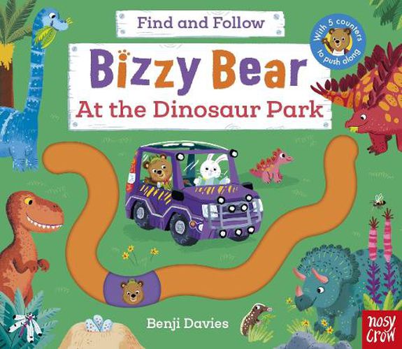 Cover image for Bizzy Bear Find and Follow: At the Dinosaur Park
