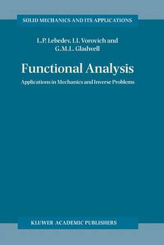 Cover image for Functional Analysis: Applications in Mechanics and Inverse Problems