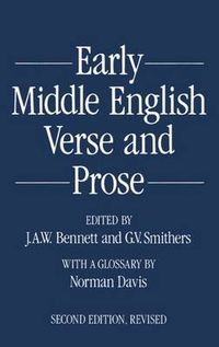 Cover image for Early Middle English Verse and Prose. 1155-1300