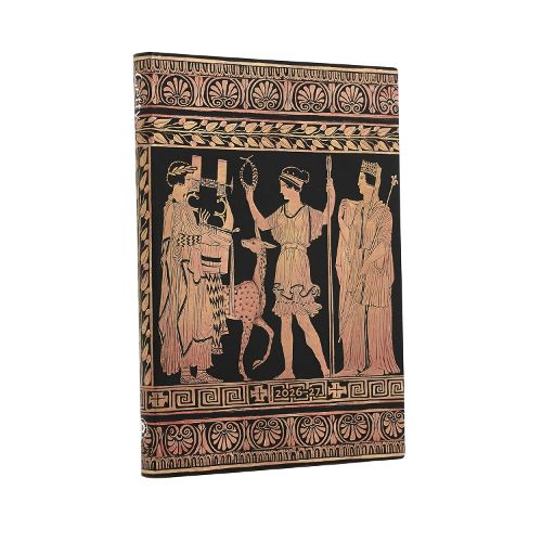Cover image for 2027 Gathering of Deities (Ancient Greek Pottery) Midi 18-Month Softcover Dayplanner (Elastic Band Closure) Horizontal