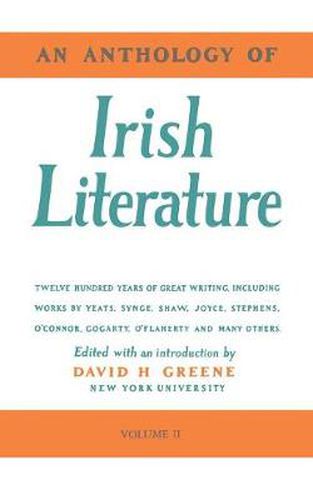 Cover image for An Anthology of Irish Literature (Vol. 2)